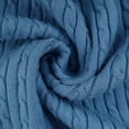 thumbnail image 7 of Hinvhai Mens Crew Neck Sweater Clearance Lightweight Cable Knitted Pullover Sweaters royalblue 6(L), 7 of 7