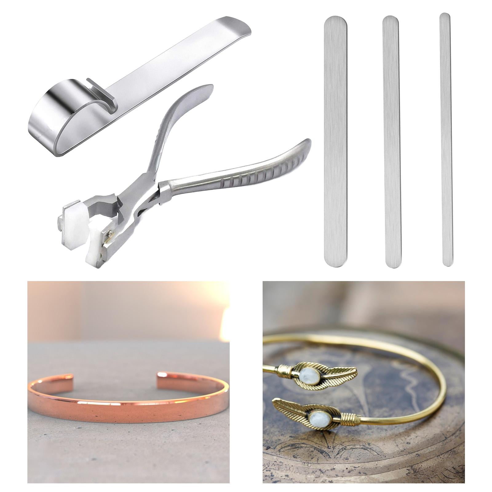 S SERENABLE 5Pcs Bracelet Bending Plier Bar Bending Tools Set Durable Equipment Bracelet Bender for Bracelets Bangles Metal Engraving