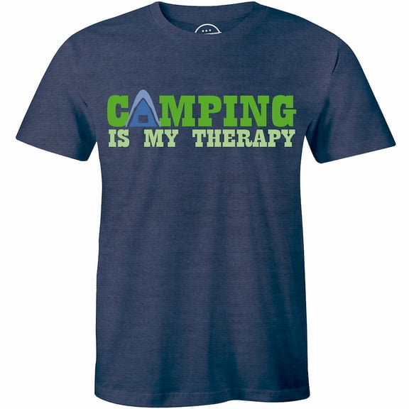 Camping is My Therapy Graphic Camper Casual Hipster For Men T-Shirt