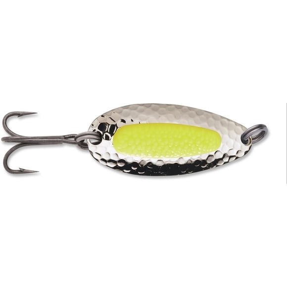 Blue Fox Pixee Spoon 1/2 oz., Nickel Plated/Flo. Yellow Insert