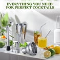 thumbnail image 4 of Cocktail Shaker Set, 23-Piece Stainless Steel Bartender Kit with Acrylic Stand & Cocktail Recipes Booklet, Professional Bar Tools, 4 of 7