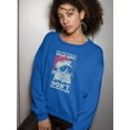 thumbnail image 2 of Christmas Grumpy Cat Sweatshirt Women -T-Line Designs, Female x-Large, 2 of 4