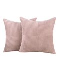 thumbnail image 3 of Housse de Coussin Motif Géométrique, Réutilisable en Velours Côtelé, 3 of 8