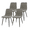 Grey, variant on Tcbosik Upholstered Linen Fabric Chairs Set of 4, Modern Dining Chair with Back and Metal Legs for Kitchen, Living Room, Easy to Assemble, Green