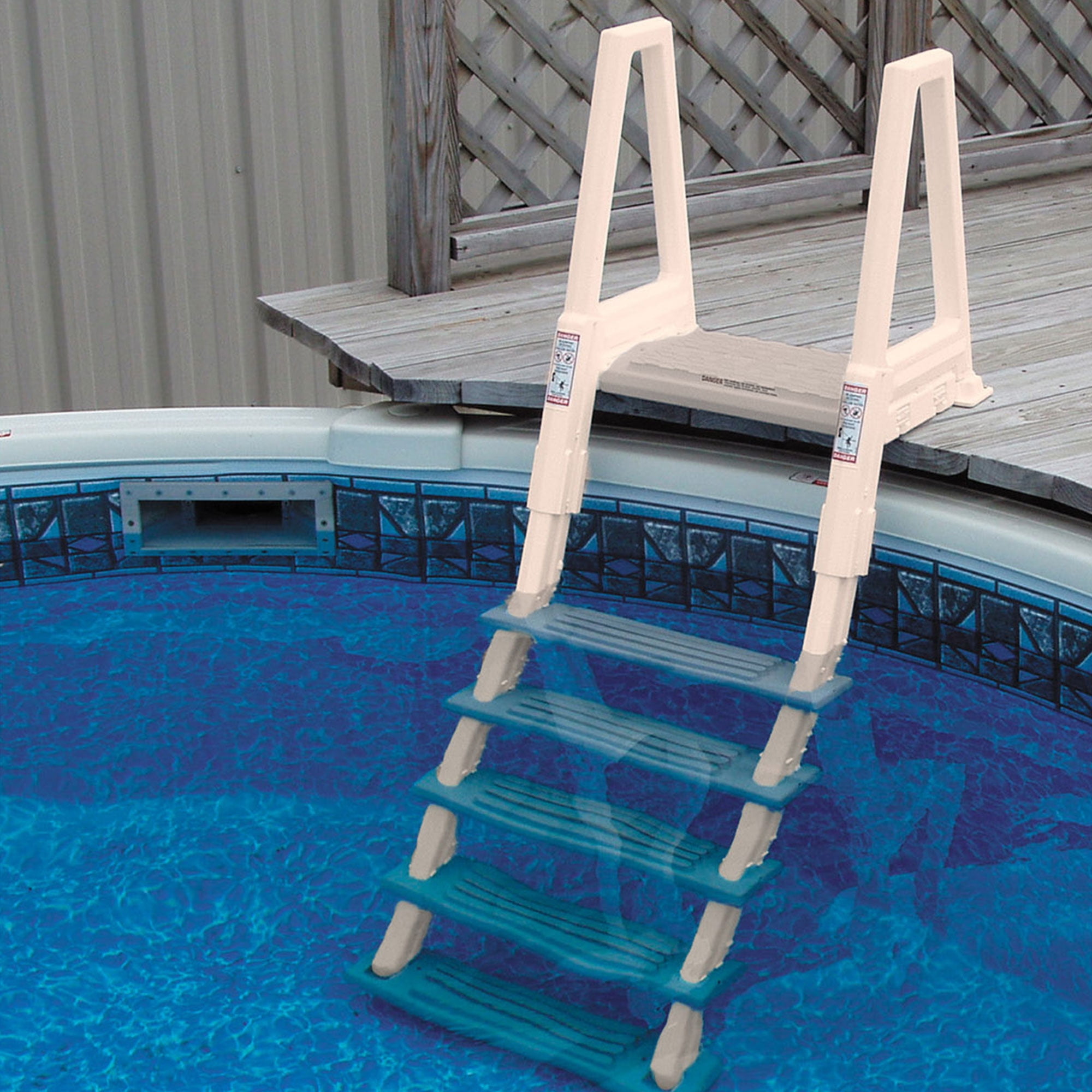 Confer Plastics 6000X InPool Ladder for Decks, Adjustable from 46"-56"HIGH