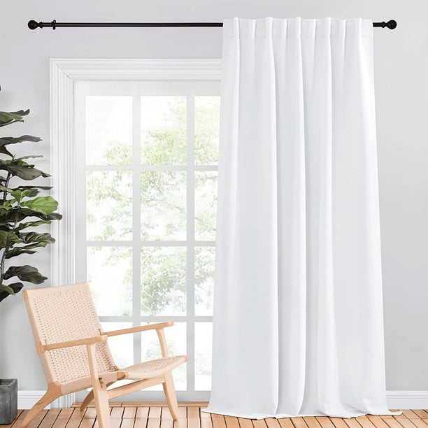 Sliding Door Curtains For Patio Wide Width D Vertical Curtain White 70 Inches Length 95 Sold Individually Com Sliding Door Curtains For Patio Wide, 70 Inch Sliding Patio Door