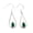 Green Onyx, variant on Real 925 Sterling Silver Dangle Drop Earrings For Women, Natural Turquoise Cabochon Pear Blue Gemstone Beautiful December Birthstone Gifts