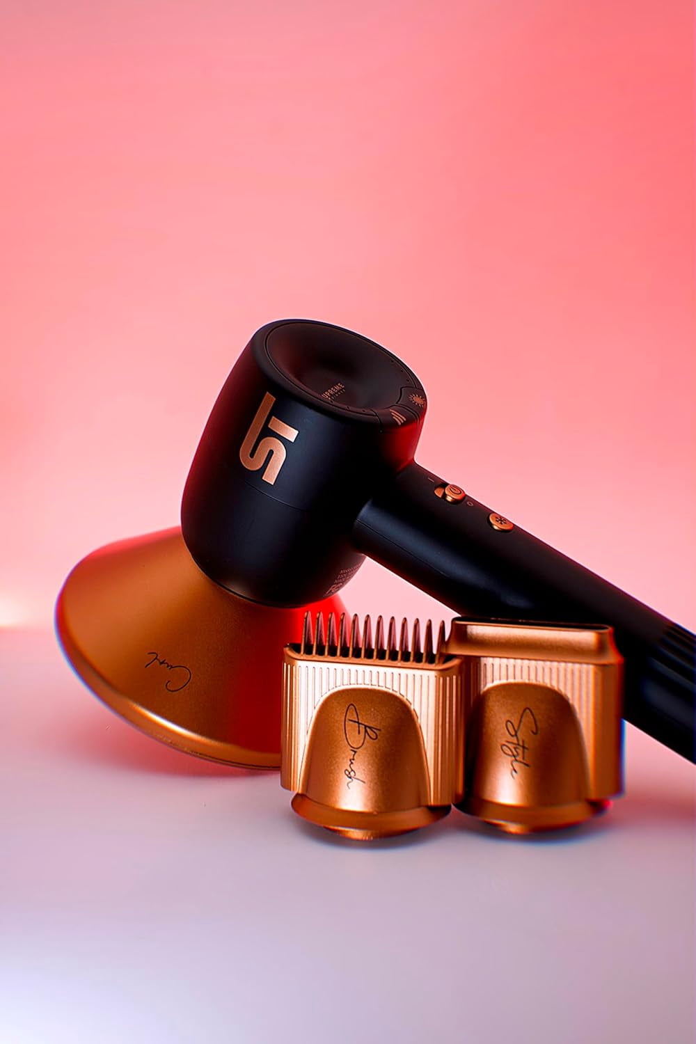 Supreme Trimmer Hair Dryer Negative Ion 110,000 RPM | Fast Drying & Low Noise Blow Dryer 1400W Brushless Motor | Magnetic Attachments, 3 Heat & 3 Speed Settings + Cool Shot | SHD347