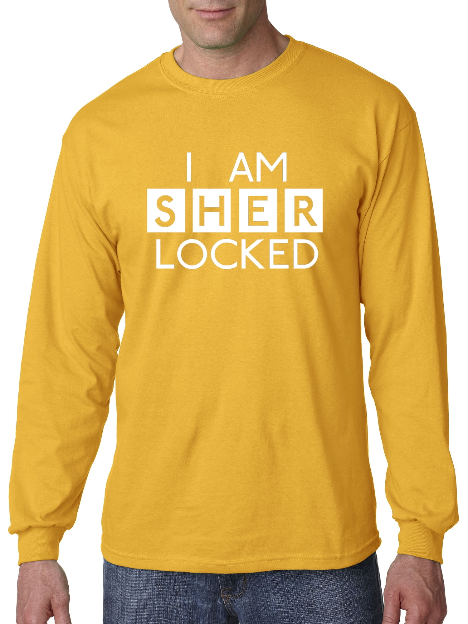 Upc New Way 2 Unisex Long Sleeve T Shirt I Am Sherlocked c Sherlock Holmes Xl Gold Upc New Way 2 Unisex Long Sleeve T Shirt I Am Sherlocked c Sherlock Holmes Xl Gold