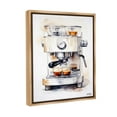 thumbnail image 4 of Stupell Industries Modern Espresso Machine Food & Beverage Painting Brown Floater Framed Canvas Art Print Wall Art, 17 x 21, 4 of 10