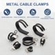 thumbnail image 4 of Abrazaderas de cable, abrazadera de conducto de acero inoxidable 304, clips de metal de goma para tubos de 1/4, 4 of 7