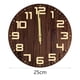 thumbnail image 2 of Reloj de pared de madera, reloj decorativo, silencioso, creativo, rústico, redondo, reloj silencioso para estudio, baño, hogar, sala de estar, 2 of 9