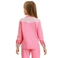 thumbnail image 2 of Aislor Girls Sequin Fringe Button Down Shirt Long Sleeve Sparkly Blouse Top Western Cowgirl Outfit Pink 8, 2 of 7