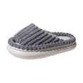 thumbnail image 2 of Willtoo Women Slippers House Bedroom Slippers Shoes Corduroy Open Toe Ladies Orthopedic Slides, 2 of 4