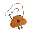thumbnail image 1 of Capybara Shape Crossbody Bag Bag Adorable Soft Bold para vacaciones de compras de vacaciones Citas, 1 of 8