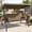 Brown, variant on SOLAURA 3 Seat Outdoor Patio Swing with Adjustable Canopy, Porch Glider Swing with Thickened Cushions Pillows and Cup Holders for Adults, Converting Swing bed for Yard Garden Balcony(Red)