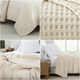 thumbnail image 3 of Southshore Fine Living, Inc. Twin XL or Twin Blanket for Bed, Any Season, 100% Cotton, Taupe, 3 of 9