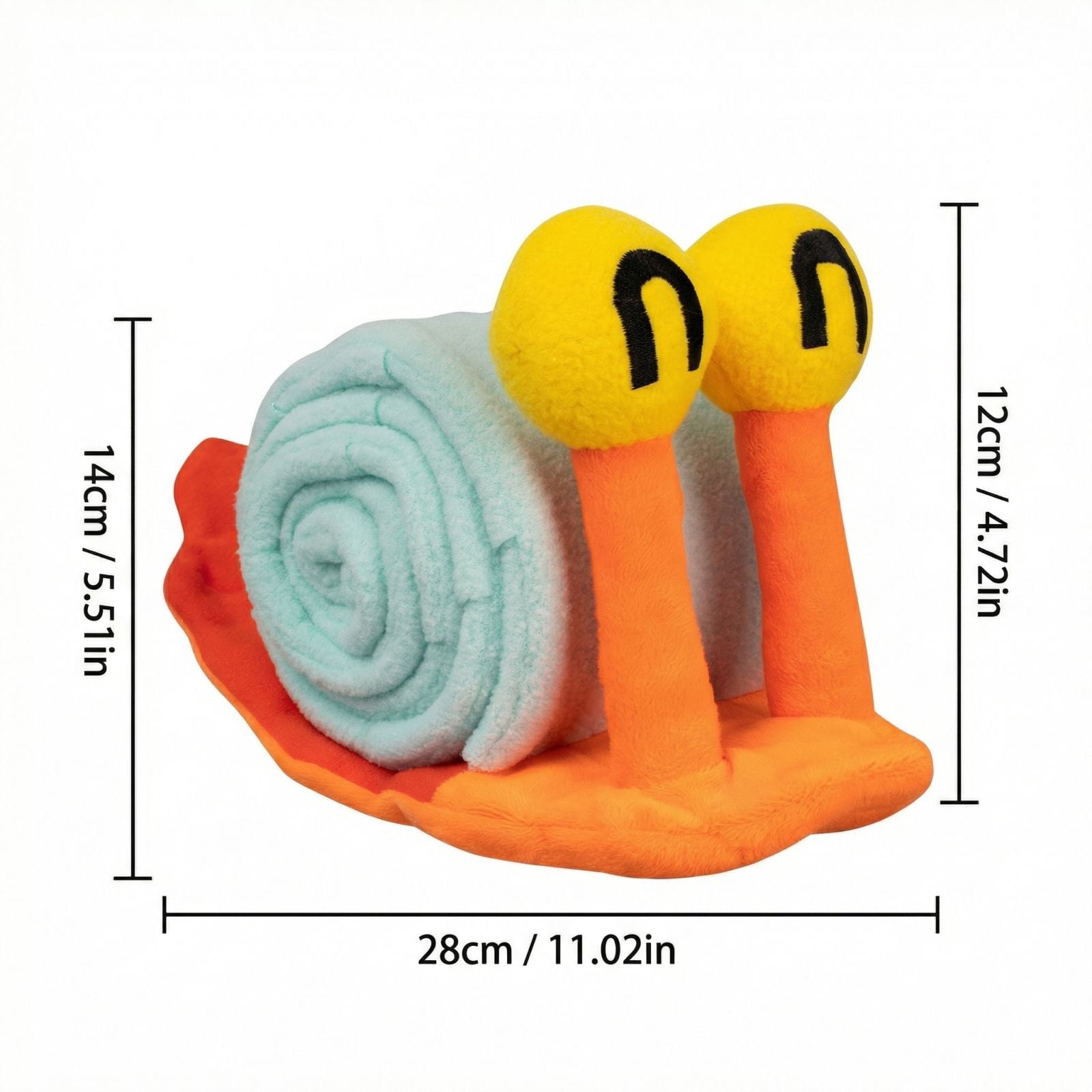 Pet Snail Toy for Dogs - Hide Treats, Chewable, Interactive Sniffing, Tugging, Crinkle Sound - Ideal for Puppy Mental Stimulation, Playtime, Training