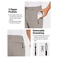 thumbnail image 3 of SPECIAL MAGIC Men’s Stretch Golf Pants Slim Fit Lightweight Hiking, Casual & Dress Tapered Pants with Zipper Pockets, 3 of 6