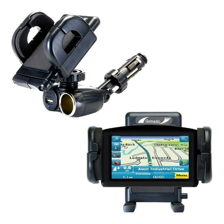 Dual USB / 12V Charger Car Cigarette Lighter Mount and Holder for the Maylong FD-420 GPS For Dummies