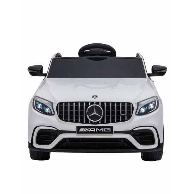 PINGÜE® Montable Eléctrico Niños Mercedes Benz® AMG GLC63S COUPE Licencia Oficial | Control Remoto 2.4 GHz | Batería 12V 7AH |8 Km/h | 2 Motores 540 |Luces LED, Música, Radio| WHITE
