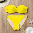 thumbnail image 2 of VerPetridure Bikini Sets for Women Push Up Sexy Women Bikini Set Swimwear Push-Up Padded Bra Swimsuit Beachwear YE L, 2 of 6