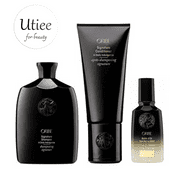 Oribe Signature Shampoo and Conditioner plus Balm d'Or Heat Styling Shield (8.5/6.8/3.4oz)