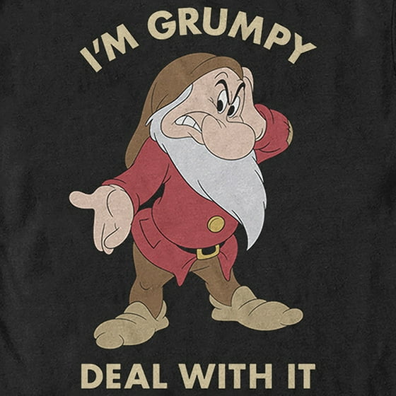 Fifth Sun - Men's Disney I'm Grumpy Deal With It T-Shirt - Walmart.com