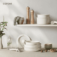 thumbnail image 4 of Carote Nonstick Cookware Sets, 17 Pcs Non Stick Pots and Pans Set with Removable Handle, Dishwasher & Oven Safe, Induction Compatible, White, 4 of 9