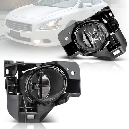 Jeep Fog Light Wiring Fog Lights For Nissan Maxima 2009 2010 2011 2012 2013 2014 (OE Style Real Glass Lens w/ H11 12V 55W Bulbs & Wiring Harness) ()