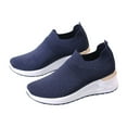 thumbnail image 2 of Fesfesfes All-Season Teen Girls Shoes Loose Comfy Knitted Shoes Anti-Slip Sole Casual Mesh Breathable Women's Sports Mesh Thick Bottom Shoes US:5.5(36), 2 of 4