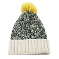 thumbnail image 4 of Gorros de lana para hombres y mujeres, gorro de punto con parches y mezcla de lana, 4 of 5