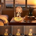thumbnail image 2 of Candle Warmer Lamp with Timer, Adjustable Height Candle Wax Warmer with Remote for jar Candles,Lily of The Valley,Bulb*2 (Glass Amber,Without Candle Cup), 2 of 8