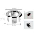 thumbnail image 2 of Overflow Ring Bathroom Overflow Covers For Basin/Sink Chromed Replacement Hole, 2 of 4