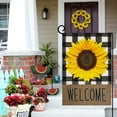thumbnail image 2 of Rdsfhsp Welcome Spring Summer Buffalo Sunflower Garden Flag 12x18 for Outdoor Yard Lawn Decor 0.1lb, 2 of 5