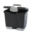 Storex Portable File Storage Box with Drawer, Black