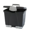 Storex Portable File Box with Drawer, Black