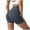 Navy, variant on leijia Womens Sexy Yoga Shorts High Waisted Butt Lifting Biker Shorts Casual Stretchy Tummy Control Sports Shorts