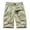 Khaki, variant on Athletic Shorts for Men, Men's Summer Fashion Solid Color Elastic Waist Shorts Pocket Cargo Shorts