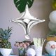 thumbnail image 3 of 20 globos de aluminio de 25 cm (10 pulgadas), pequeños globos Shuriken, suministros para fiestas, globos decorativos (plateados), 3 of 6