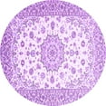 thumbnail image 1 of Ahgly Company Indoor Round Persian Purple Traditional Area Rugs, 7' Round, 1 of 4