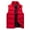 Red#puffer vest for men outerwear, variant on Winter Vest for Men with Hood Thermal Thick Cotton Quilted Jackets Plus Size Patchwork Sleeveless Outerwear with Pockets