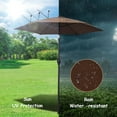thumbnail image 4 of Costway 6.3ft Outdoor Patio Umbrella Sunshade Cover Garden Market Cafe Crank Tilt Brown, 4 of 10