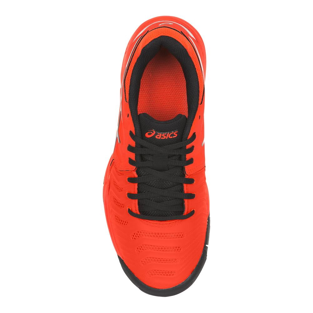 asics gel resolution 7 gs junior tennis shoe