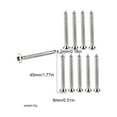 thumbnail image 3 of heritaly 10 Pcs Vis Ponts Goupille Guitare Pont Vis Accessoires Pièces, 3 of 6