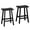 24"in Black, variant on Bar Stools Sturdy Modern Minimalist Resin Bar Stool,Stylish and Durable for Kitchen, Bar and Home Set of 2（24"Inches）