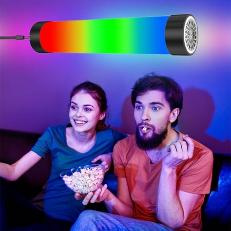 

2023 Summer Clearance! WJSXC USB Rechargeable Portable Lights with 2 Magnets RGB Dimmable Color Changing Color Changing Light Bulbs with Music Bluetooth Emergency Light Tube Music Light Black