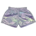 thumbnail image 3 of Byoo Girls' Shiny Shorts Elastic Waist Metallic Party Shorts Gradient Colors for Carnival Dance Dress-Up Pants, 3 of 4