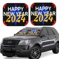 thumbnail image 1 of Saiise Happy New Year 2024 (6) for Foldable Car Sun Shades (2-Pack) Offer Sun Protection with an Easy-fold Design for Convenient Windshield Shading-Large, 1 of 6