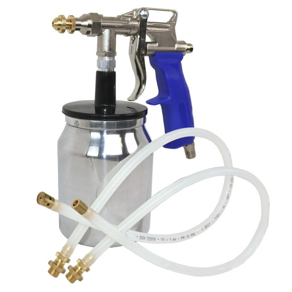 Chemicar Pistolet de sous-Couche à Siphon Robuste avec Baguettes; Pulvérisateur pour Doublure de Lit de Camion, sous-Couche et Autres Liquides Épais